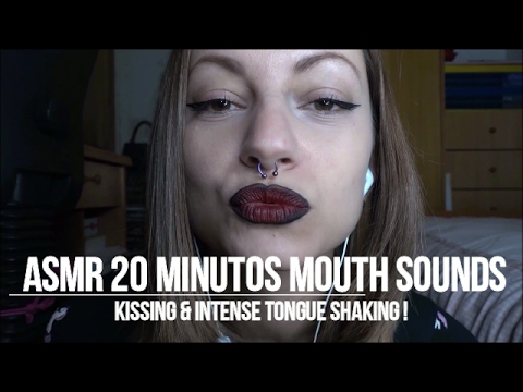 ASMR 20 minutos combo de mouth sounds, tongue shaking, kisses...♥♥