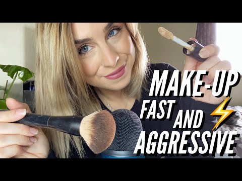ASMR | Doing YOUR Make-Up, kind of Fast and Aggressively 🤭 💁‍♀️