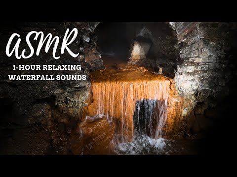 ASMR Relaxing Waterfall Sounds | 1-Hour Looped | Inaudible Talking 💧