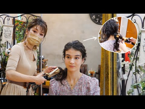 ASMR My first time getting HAIR STYLE in Japan (Soft Spoken)