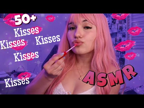ASMR 50 BEIJINHOS 💋❤️‍🔥l 50 KISSES