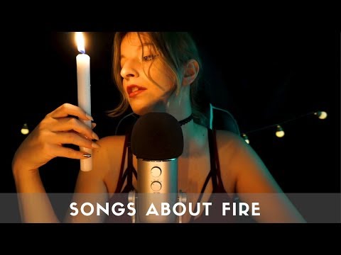 🇪🇸 🇬🇧 ASMR 💤 Whispering you songs about fire 🔥