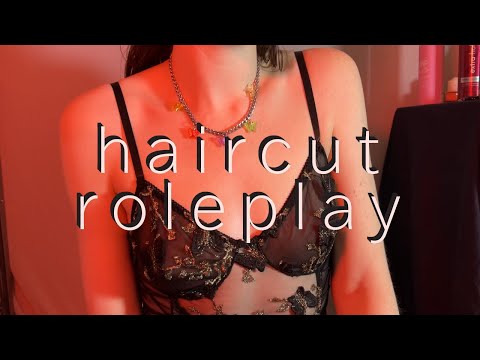 ASMR | Flirty Hairstylist Gives You a Haircut & Shave Roleplay 💋