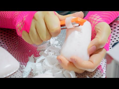 ASMR Raspberry Soap Carving For You To Fall Sleep Peacefully ( No Talking )