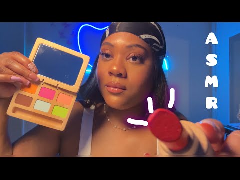 ASMR Doing Your Wooden Makeup 💄 Personal Attention + Overlay Sounds