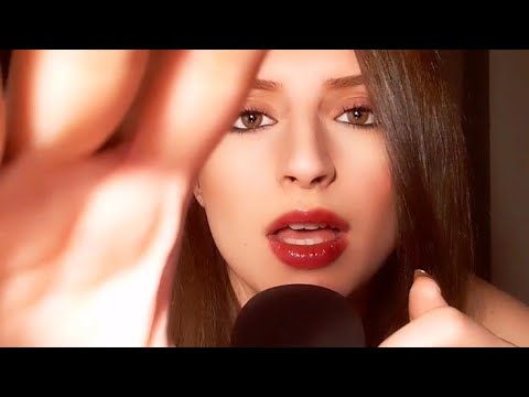 ASMR Hand Movements | Word Repetition (Cupcake, Lipstick, Soft, Cookies) Nail Tapping