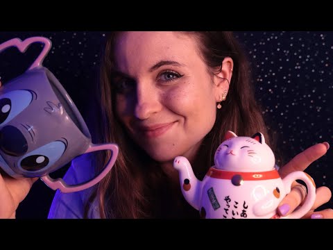 ASMR 🫖 ROLEPLAY : La gentille vendeuse de tasses (très bavarde) 🫖