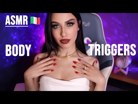 ASMR - FAST AGGRESSIVE FABRIC SCRATCHING + BODY TRIGGERS (collarbone tapping, denim scratching etc)