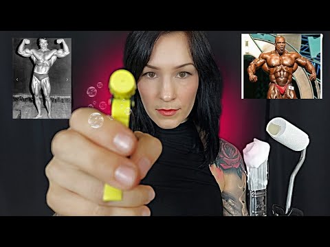 ASMR * Shave,Touch,Clean,Tan your BODY * Prepare you for Bodybuilding Competition *