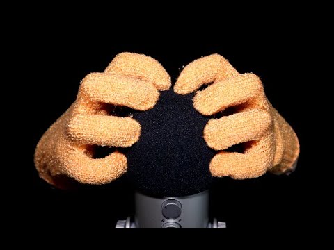 ASMR Fast Mic Scratching with Scrub Gloves (No Talking)