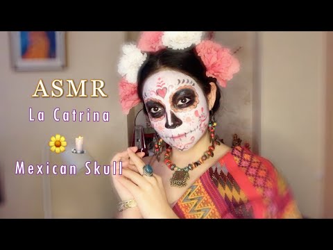 Día de Muertos | La Catrina Makeup | Mexican Skull 🌼🕯🇲🇽 Soft spoken Asmr
