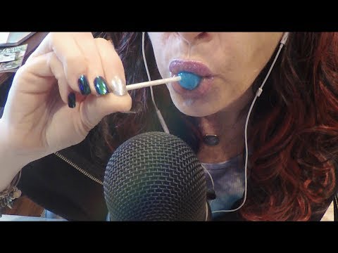 ASMR Lollipop Mouth Sounds and Tracing Your Face