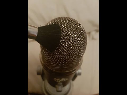 ASMR | Microphone Brushing (3 Brushes) Blue Yeti (No Talking)