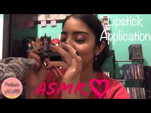 ASMR | Aplicando Labiales/ Lipstick Application