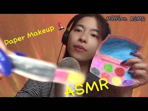 ASMR Doing your Makeup With Paper cosmetics in 1 minutes #asmr #makeup #papercosmeticsasmr