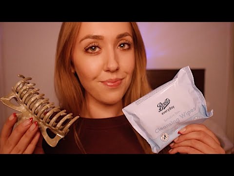 ASMR Getting You Ready For Bed - Doing Your Skincare Roleplay