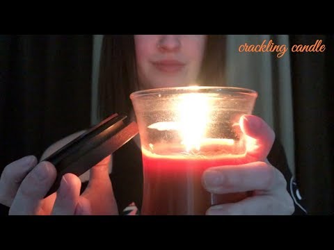ASMR CRACKLING CANDLE TAPPING AND LIGHTING (No Talking)