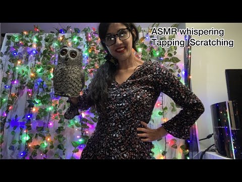 ASMR Whispering Tapping and  Scratching🌹 (FOR Sleep 💤)