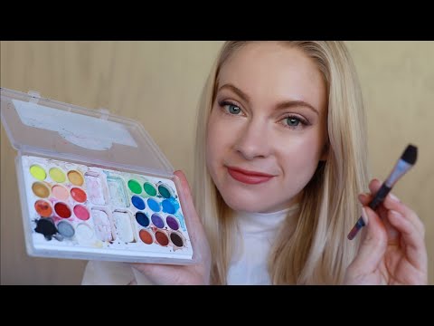 ASMR Painting You (You're A Canvas) Visual Triggers, Water Color, Soft Spoken New Zealand Accent