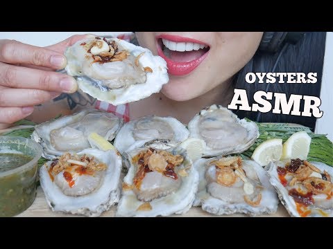 ASMR RAW OYSTERS SPICY THAI DIPPING SAUCE (EATING SOUNDS) NO TALKING | SAS-ASMR