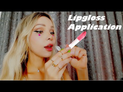 ASMR Lipgloss Application [Mouth Sounds]