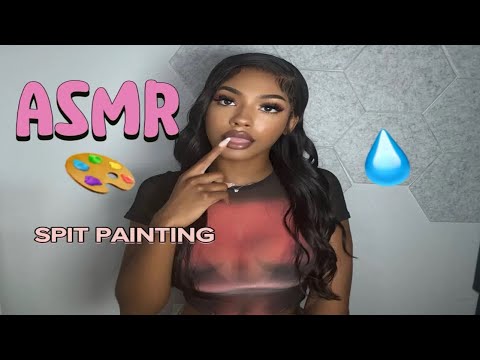 ASMR| Fast and Aggressive Spit Painting