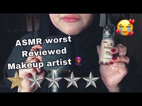 Asmr Worst Reviewed Makeup Artist👩‍🎨 | الذهاب الى اسوء ميكاب ارتست 🤭
