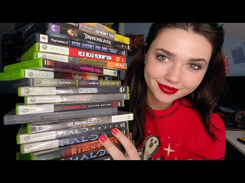 VIDEO GAMES |ASMR Going Through My Husbands Childhood Collection 🎮