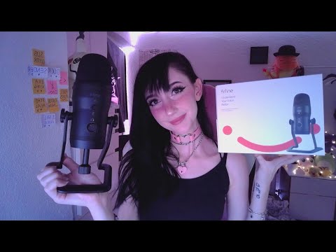 ASMR ☾ 𝒕𝒆𝒔𝒕𝒊𝒏𝒈 𝒂 𝒏𝒆𝒘 𝒎𝒊𝒄 ~ Fifine K690 [new Mic tapping, brushing, scratching & more] gifted