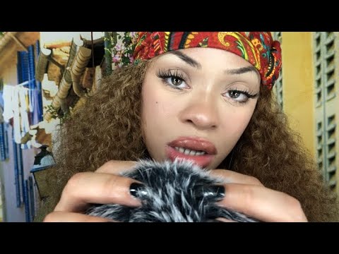 ASMR Furry Mic and Gum Chewing