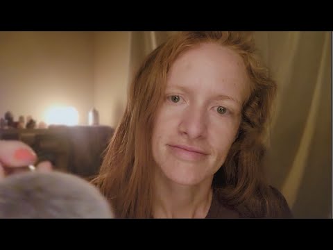 ASMR Gentle bedtime skin care and massage with *no talking* and layered sounds