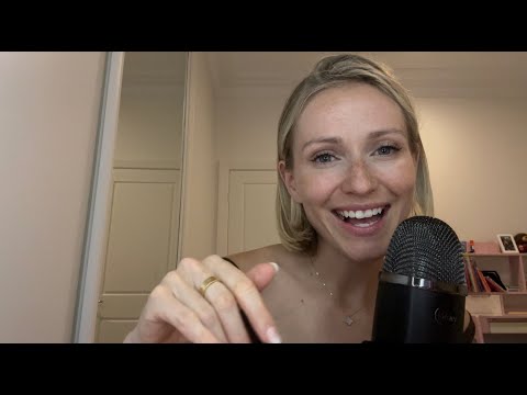 ASMR| repeated intro and trigger words with hand movements and cupped whispers