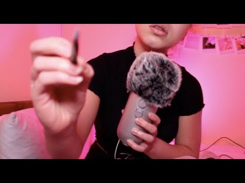 ASMR Tracing Your Beautiful Face With Inaudible Whispering (Hand Movements + Mouth Sounds)