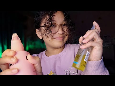 ASMR Liquid Triggers 💦 (Spit Painting, Spray Sounds, Foam Sounds, Hint Of Babbling)