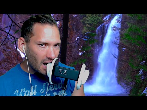 ASMR - Intense Ear Eating By A Waterfall
