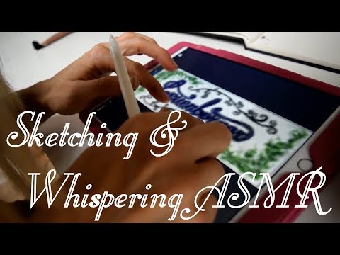 Sketching and Whispering Close-Up ASMR