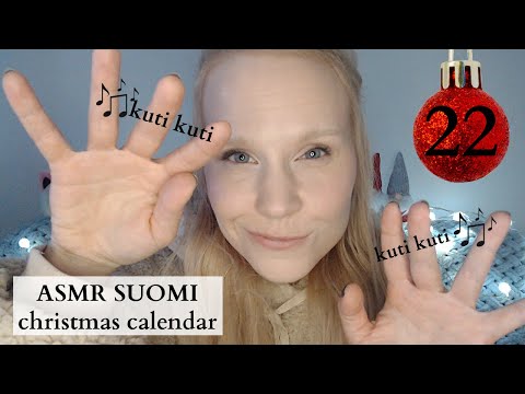 ASMR SUOMI🎁tickling you in finnish (kutikuti) || DAY 22