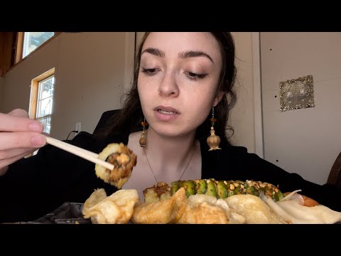 ASMR Eating Sushi Satisfying Crunchy Eating Sounds for Deep Sleep