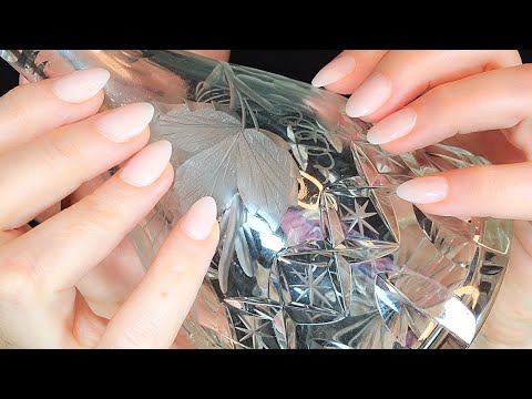 ASMR Textured Glass Scratching With The Top Of My Nails Only | No Talking | Custom Video for Sophia