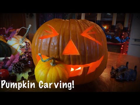 ASMR Pumpkin Carving! (Soft Spoken only) Trying a new thing.