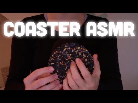 ASMR tingly sounds with a coaster (NO talking) - tapping, gripping, tracing, you name it