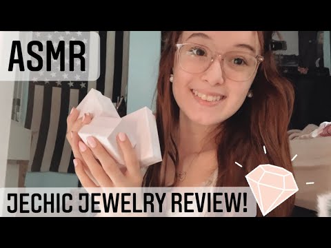 ASMR Jechic Jewelry Review!💍💎🤍 (Tapping, Whispers, Bubble Wrap!)