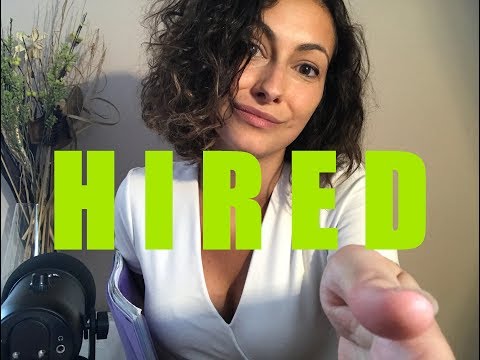 ASMR Job Interview Role Play + Typing Sounds