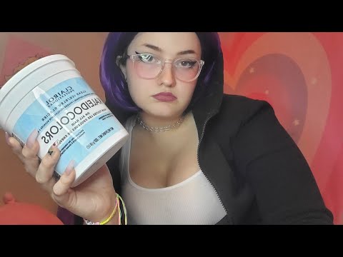 ASMR Rude Cashier Helps You Pick Out Hairdye (Monotone, Super Slow Speaking)