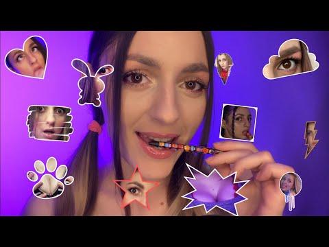 ASMR visual relaxation | 👀 repetitive counting and poking + visual popups