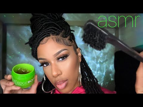 Big Sister Does Your Baby Hair/Edges (Hair ASMR Roleplay)