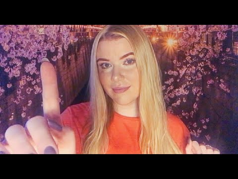 SLOW/RELAXING HAND MOVEMENTS WITH WHISPERS (bird and rain sounds) *ASMR*