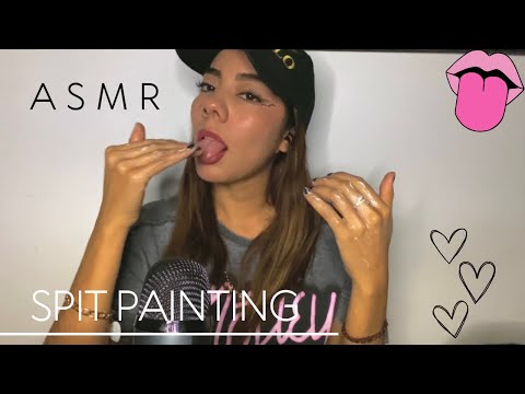 ASMR | SPIT PAINTING | te maquillo 🫶🏻🥰
