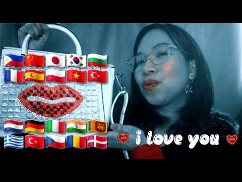 ASMR: I LOVE YOU IN DIFFERENT LANGUAGES (Tapping & Scratching) 💌💓 [Binaural]