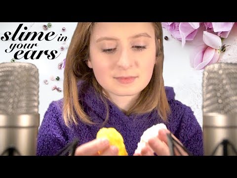 ✨ ASMR 💕 Slime in your Ears ❁ Slime Mixing ❀